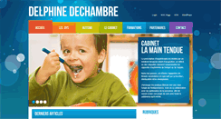 Desktop Screenshot of delphinedechambre.fr
